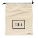 Clean Laundry Drawstring Bag Cotton Travel Laundry Bag